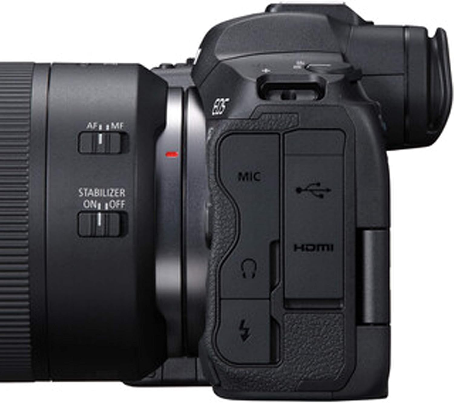 Canon EOS R5 Full-Frame Mirrorless Camera with 24-50mm Lens + 128Gb Extreme Card + Case+ Microphone + RGB Video Light + Tripod + More (Content Creator Bundle) (Renewed)