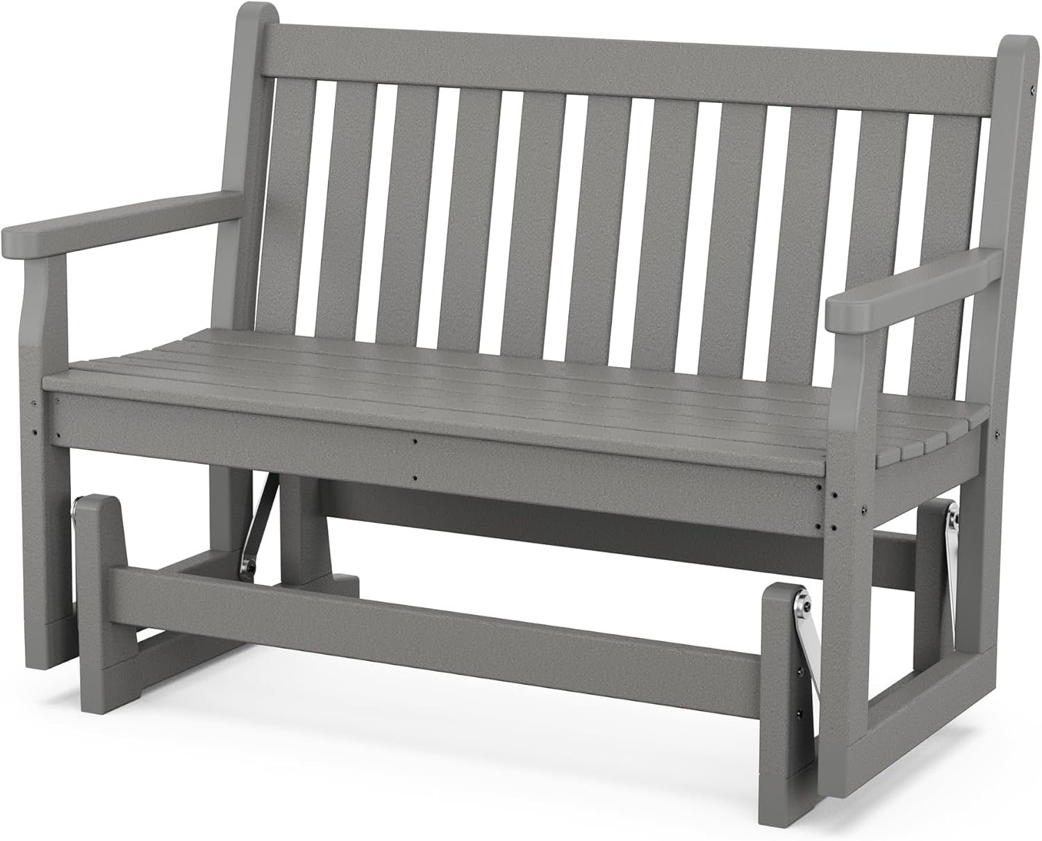 POLYWOOD® Traditional Garden Glider, Slate Grey