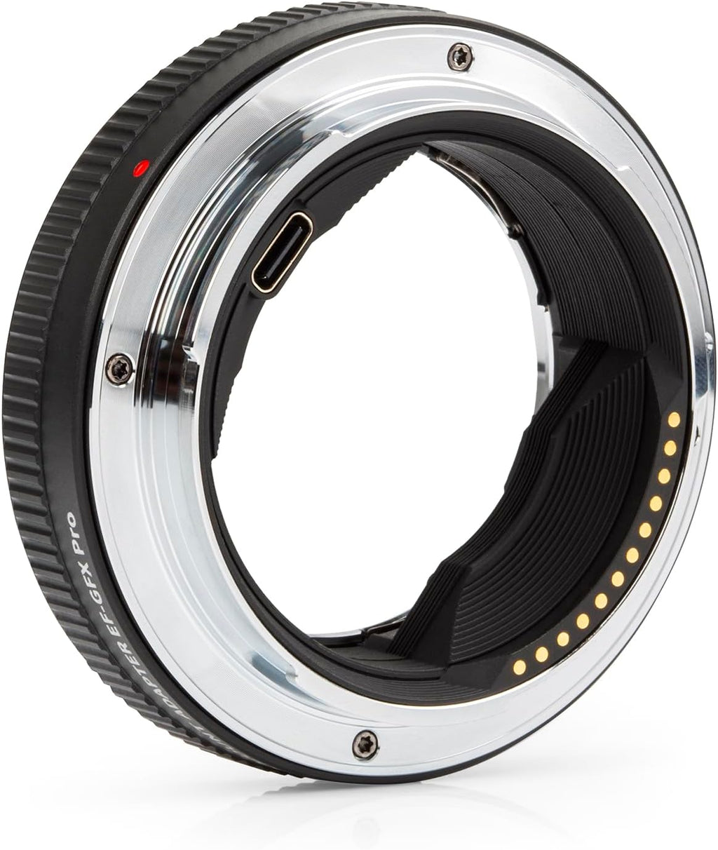 VILTROX EF-GFX PRO Auto Focus Mount Lens Adapter,Lens Converter Ring for Canon EF/EF-S Series Lens to Fujifilm Medium Format Camera G-Mount GFX 50SII GFX100 GFX100S GFX 50S 50R