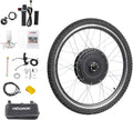 PEXMOR Electric Bike Conversion Kit, 48V 1200W 26' Rear Wheel E-Bike Hub Motor Kit, Upgrade 3 Mode Controller with PAS/Twist Throttle with Battery Indicator Ebike Bicycle Wheel Kit