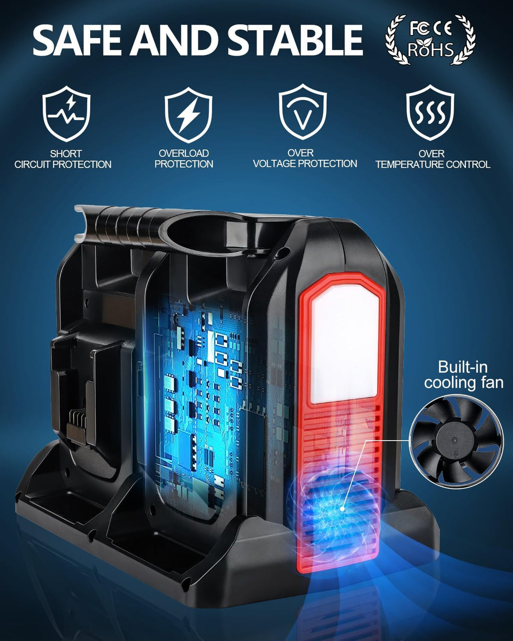 Taingwei 350W Power Inverter for Milwaukee M18 18V Battery, 4-Ports DC 18V to AC 110-120V Pure Sine Wave Battery Inverter with 3 USB-A Port, 1 USB-C Port,LED Light for Camping Emergency(Tool Only)