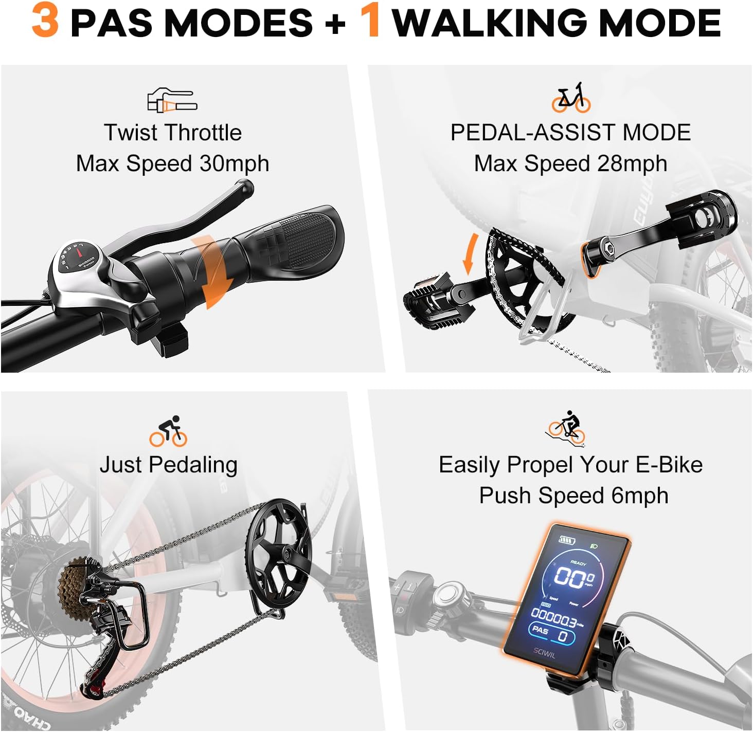 1000W Folding Electric Bike,48V 20AH Removable Battery E Bike,80 Miles Max Range Electric Bike for Adults,20' Fat Tire Foldable ebike,Adult Electric Bicycle for Commute Beach Snow