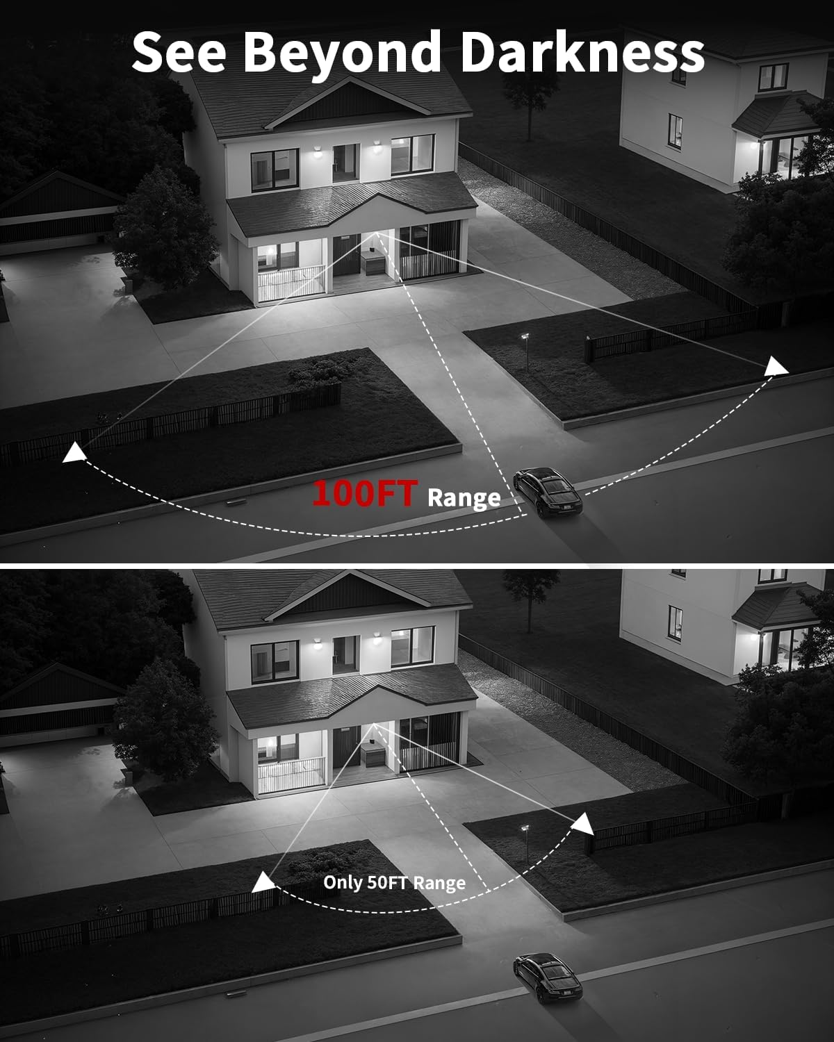 《4K Ultra HD & 100FT IR Night Vision》PoE Outdoor Security Camera System, Wired Cameras for Home Security, NVR Video Surveillance Kit with Motion Detection