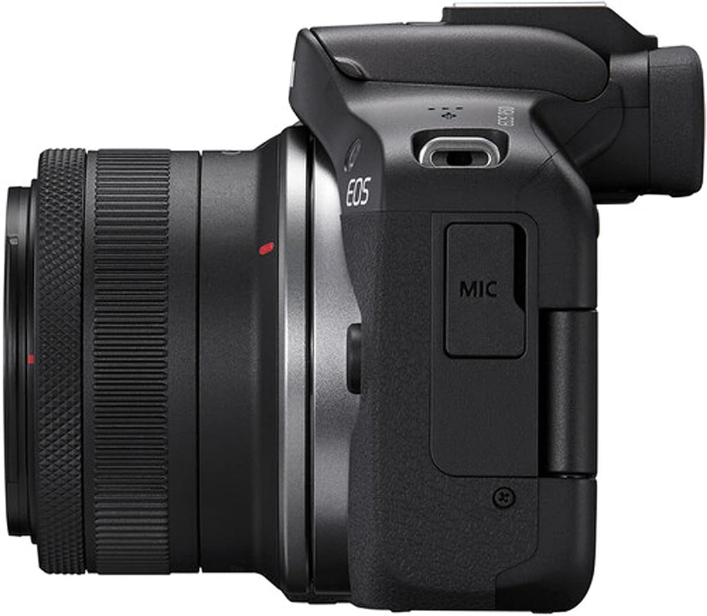 Canon EOS R50 24.2MP APS-C CMOS Sensor Mirrorless Camera with 18-45mm Lens + 64GB Memory + Stabilizing Grip + Software Pack +More (Value Bundle) (Renewed)