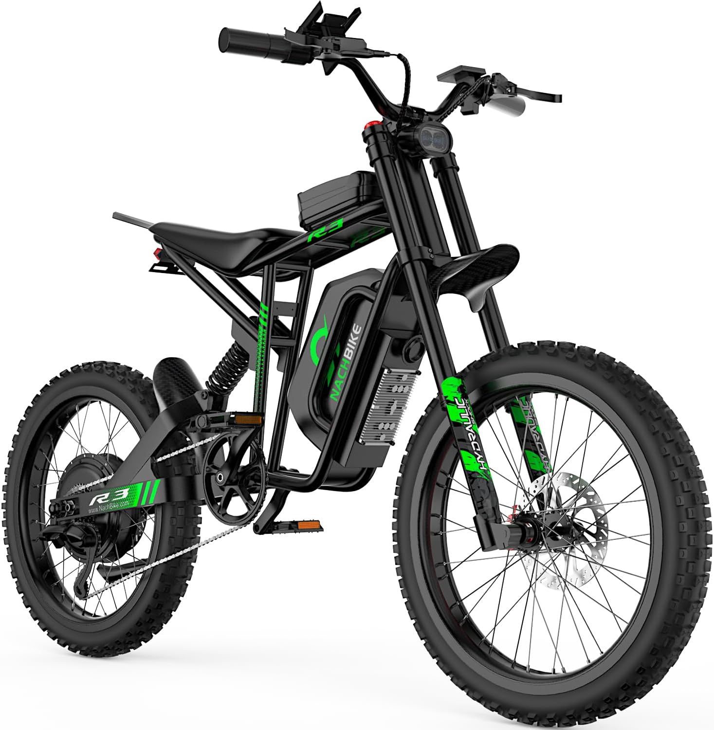 Electric Bike for Adults, R3/R3 Neo 6000W Peak Dirt Bike, 50MPH /45MPH Top Speed, 50 Miles Long Range Ebike with 60V 25Ah Battery, 19' Off Road Tires Electric Motorcycle with Full Suspension