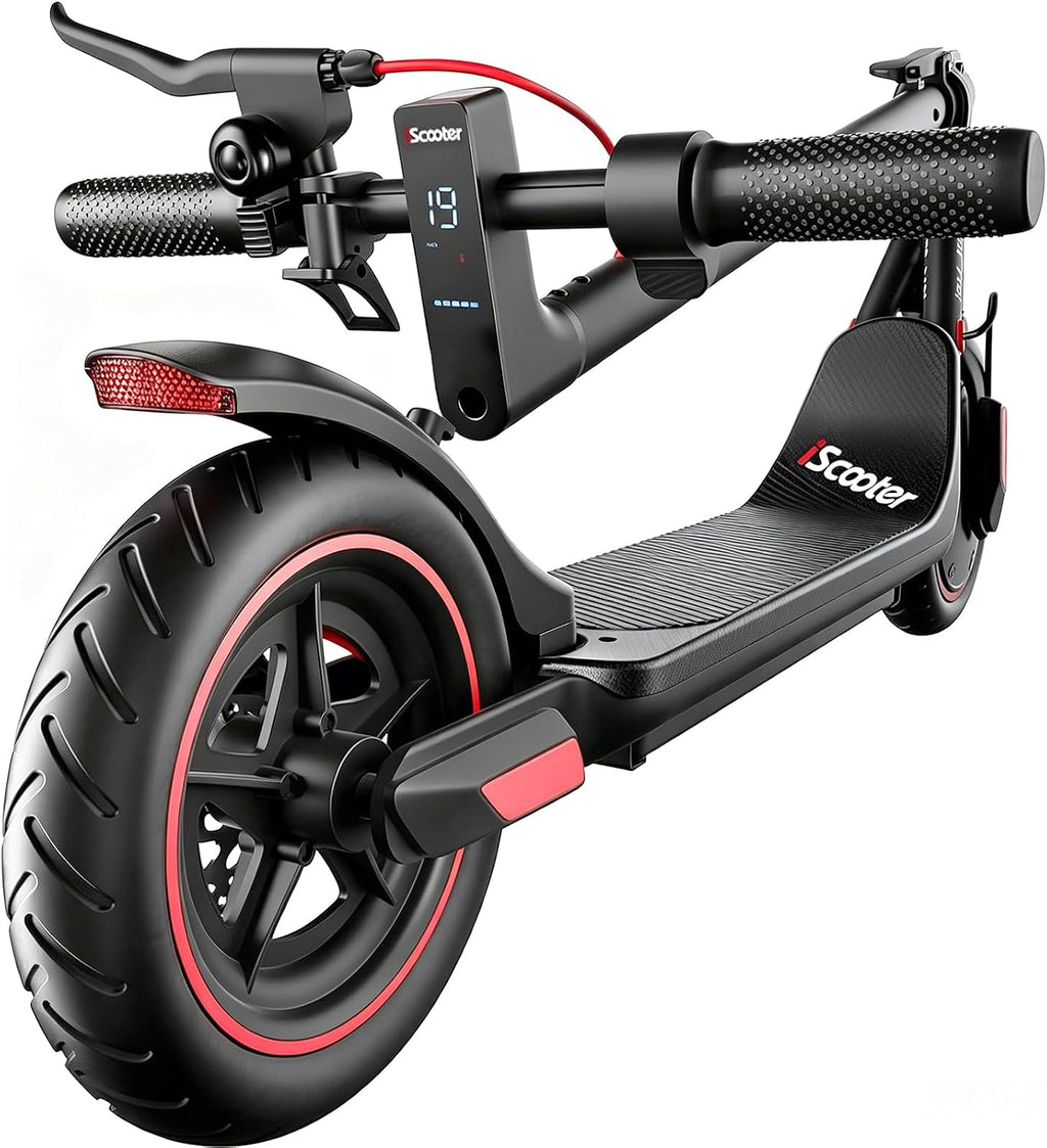 iScooter Electric Scooter Adults & Big Kids, Cruise Control, Dual Braking System, Smart App, Foldable Electric Scooter for Commuting & Campus Use
