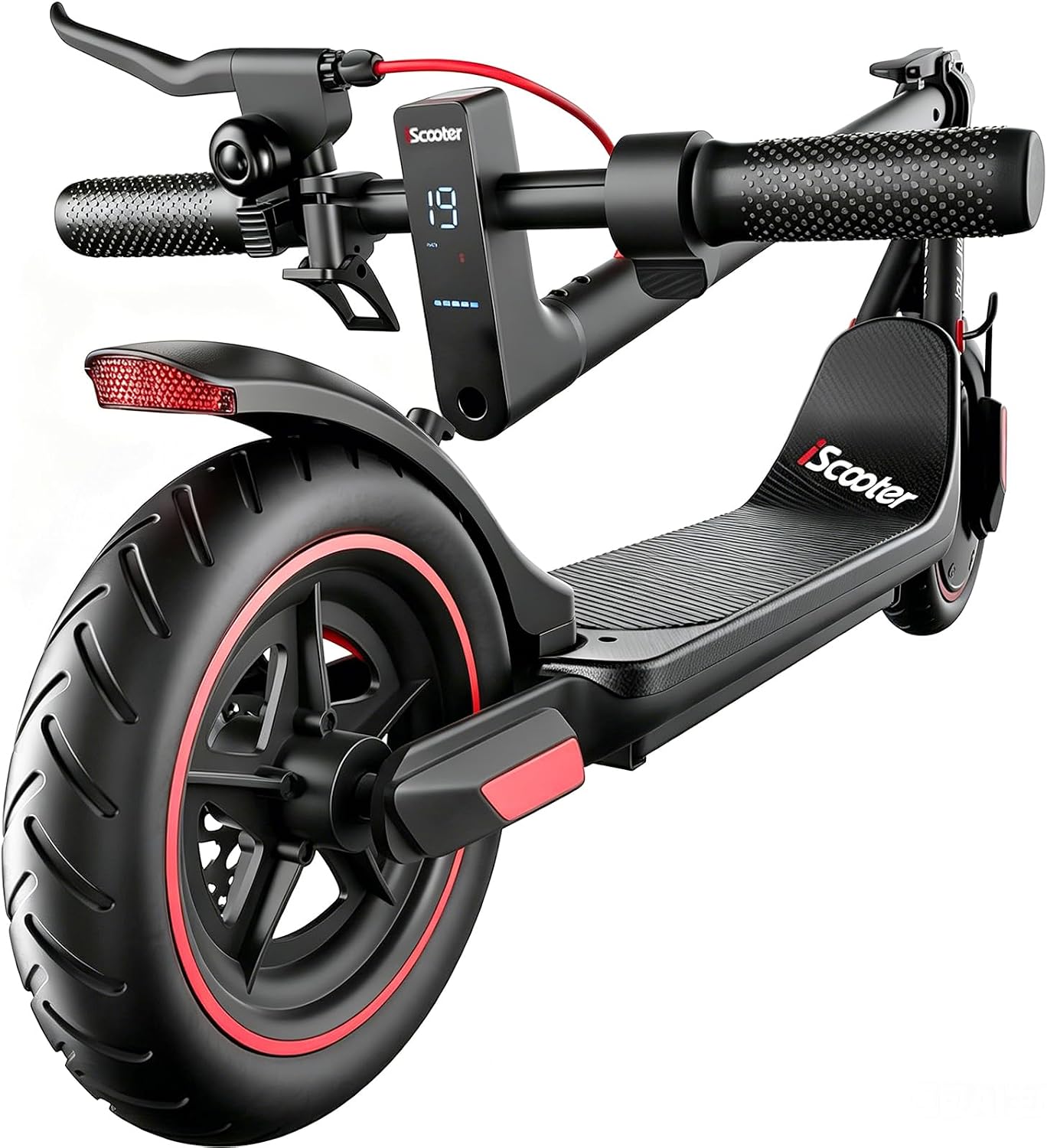 iScooter Electric Scooter Adults & Big Kids, Cruise Control, Dual Braking System, Smart App, Foldable Electric Scooter for Commuting & Campus Use