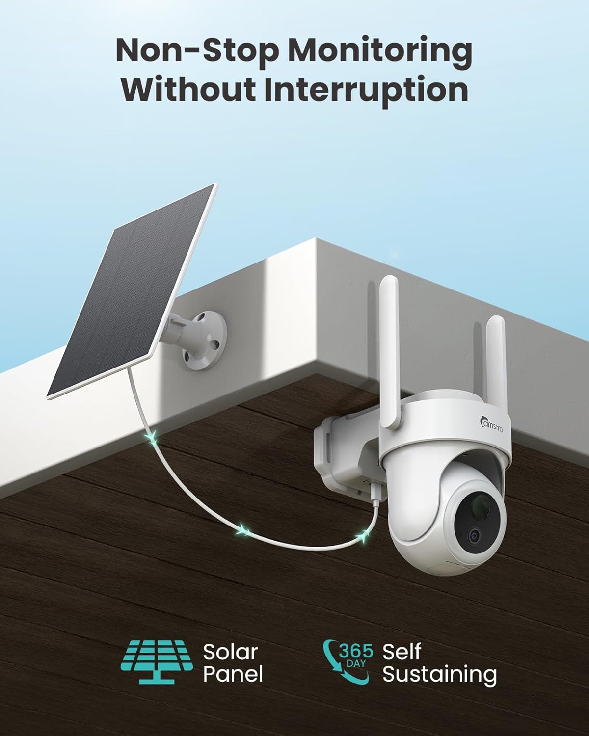 4K Security Cameras Wireless Outdoor No Subscription, 360° PTZ Home Security Cameras System, 64G Local Storage HomeBase, Human/Vehicle/Pet Recognition AI, Color Night Vision, 4 Cam-Kit