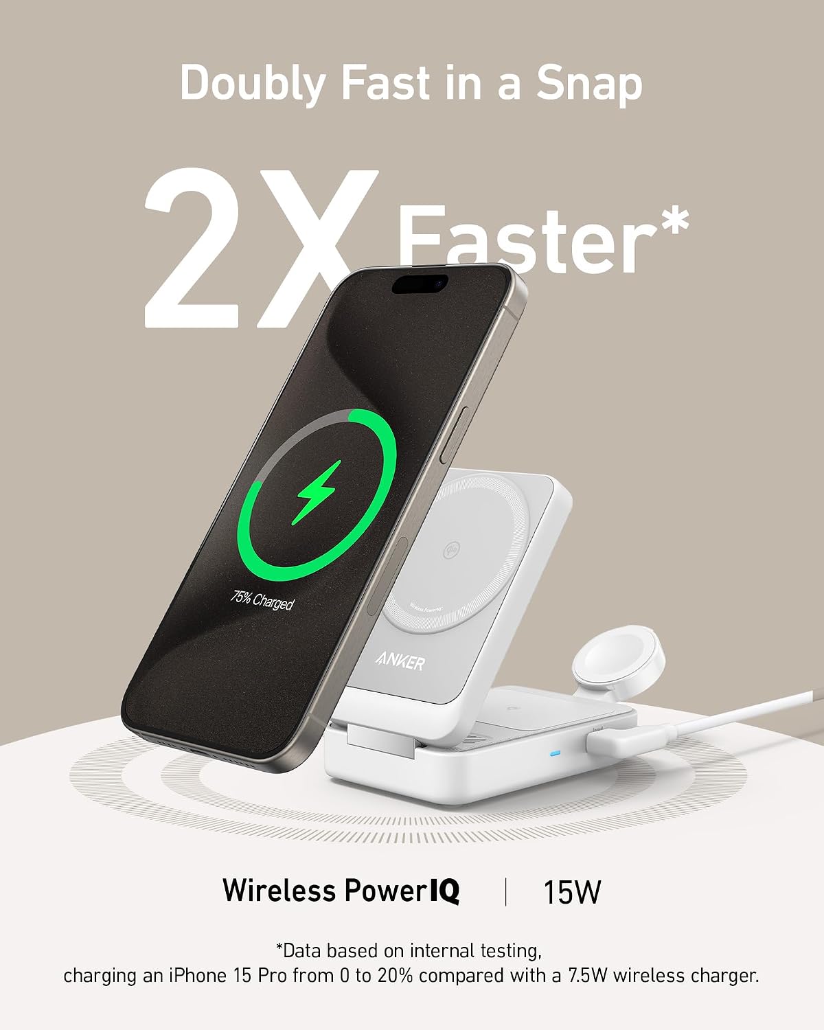 Anker MagGo Wireless Charging Station MagGo 15W Power Bank