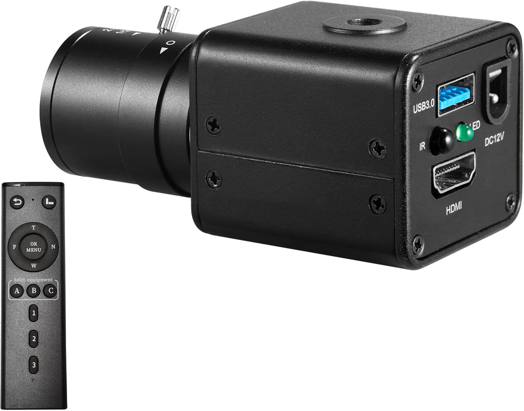 HDMI USB3.0 Dual Output HD YUY2 1080P 60fps Digital Security Camera, Industry Digital C-Mount with Manual 2.8-12mm Varifocal HD Lens, OSD Menu via Remote Controller