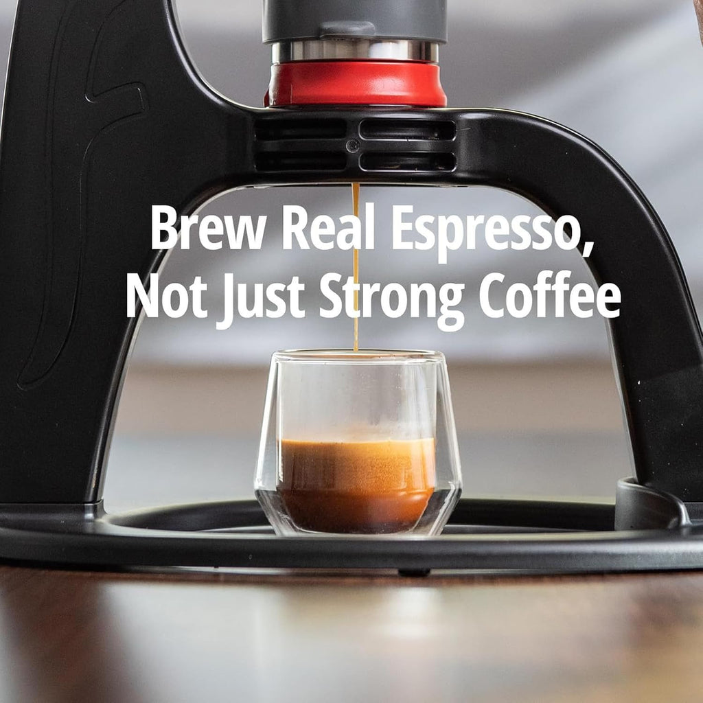 All Manual Lever Espresso Maker, with Stainless Steel Brew Head, Portable and Non-Electric, for The Home, Coffee Machine