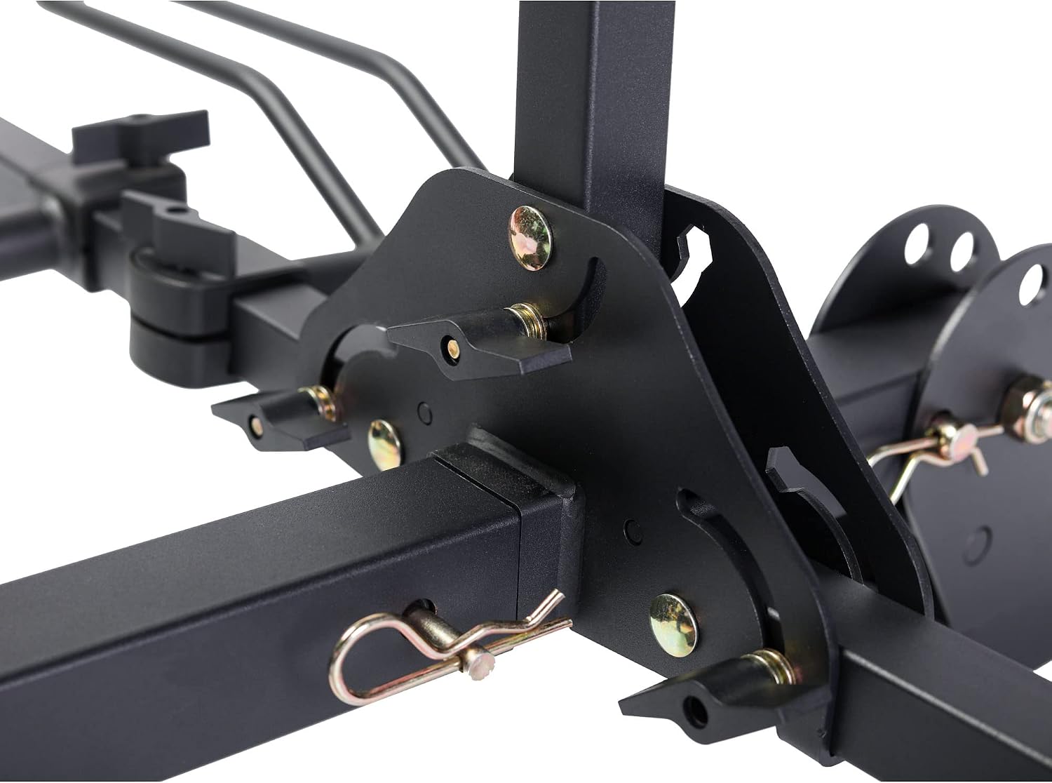 Young 4-Bike Rack Hitch Mount Platform Style Carrier for Cars Trucks SUVs Minivans with 2' Hitch Receiver, 4 Bikes X 40 lbs (160 lbs Total) Load Capacity
