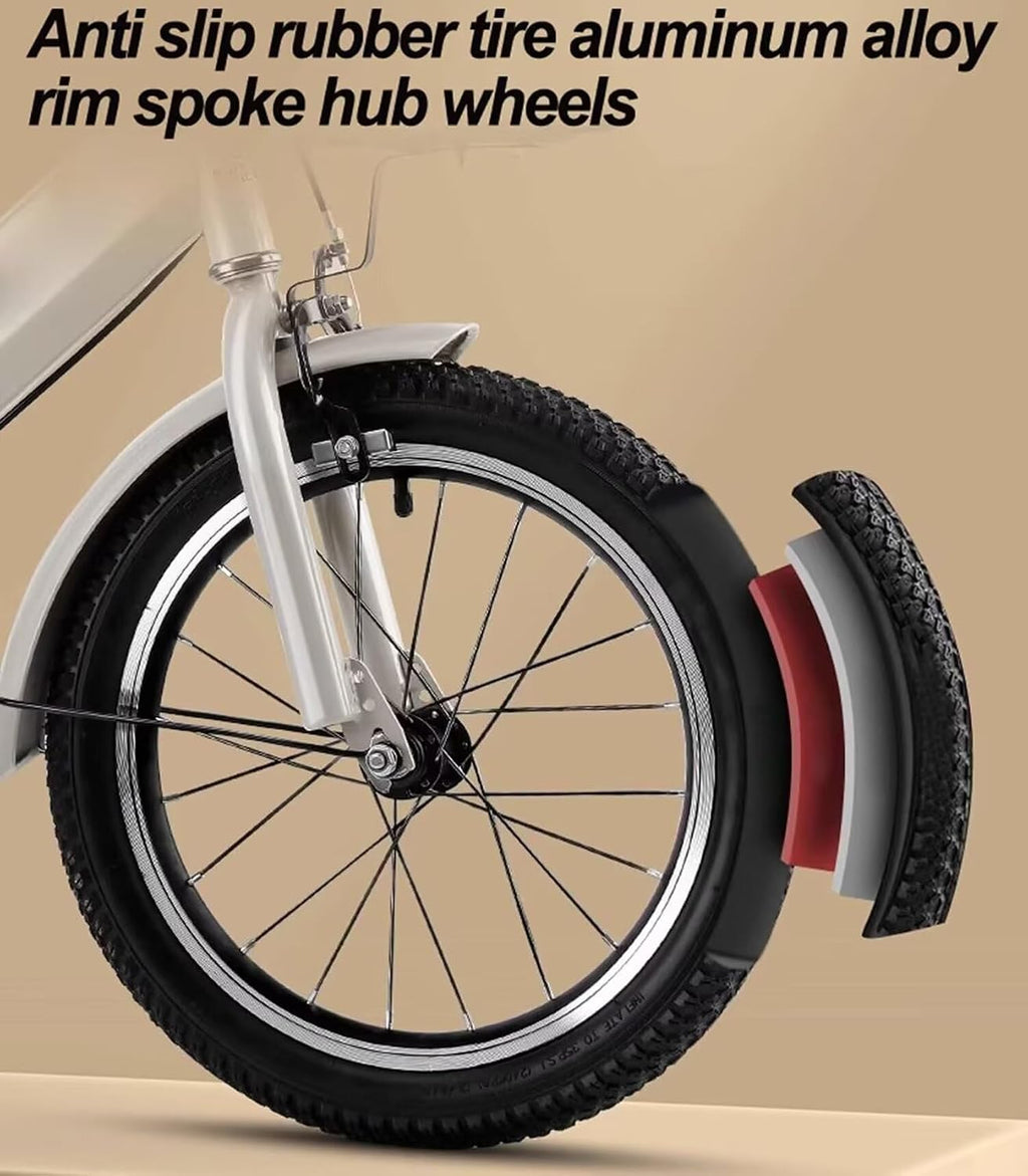 3 Wheels Bicycle,Rickshaw Tricycle with Pedals,Tandem Trike with Back seat,seat with Belt and armrest,Front and Rear Wheel Brakes,Outdoor Cruiser Bike,Pneumatic tire Spoke Wheels