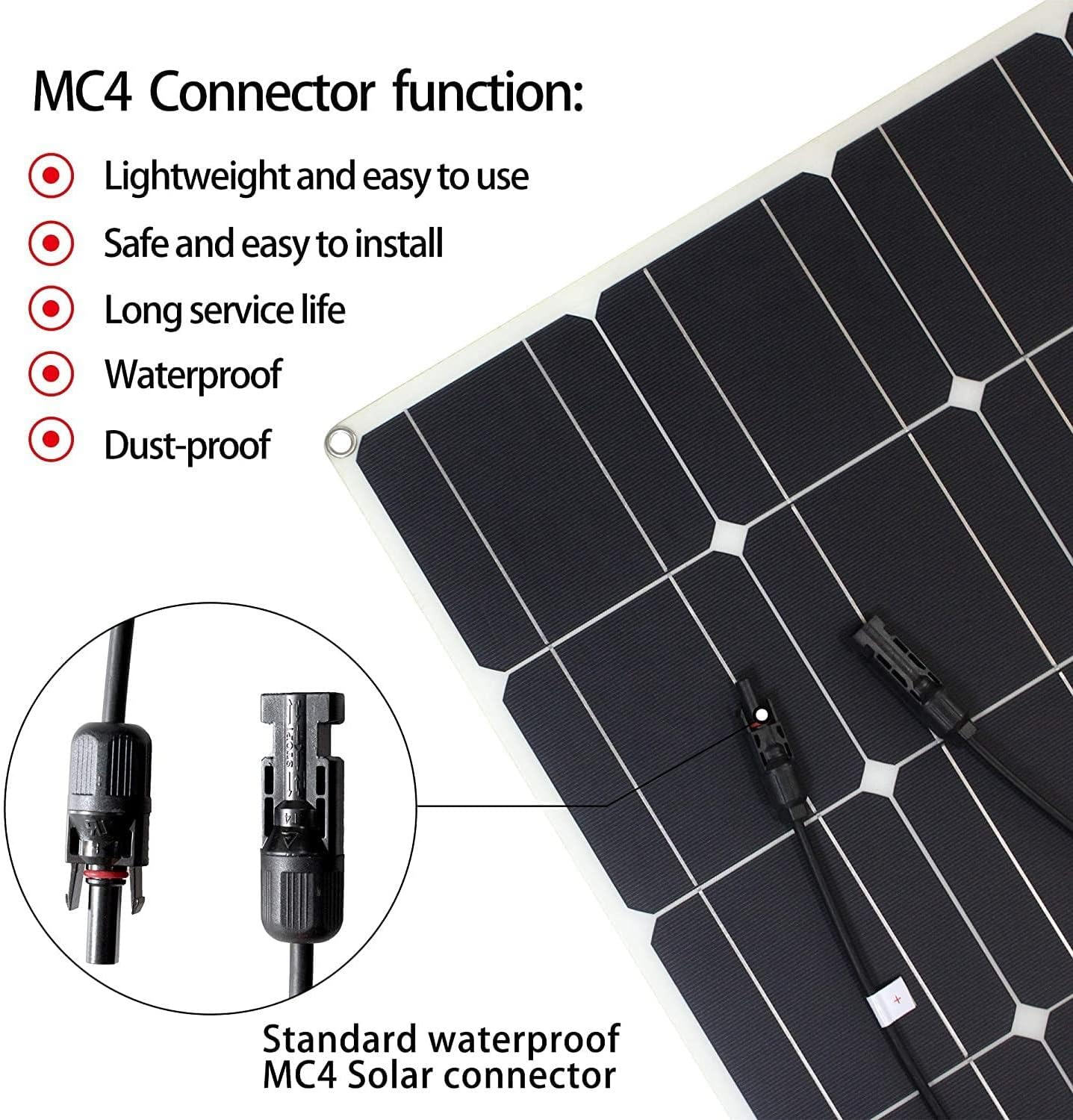 Portable Solar Panel 300W 600W 1200W, 18 Volt Solar Battery Charger for Boats, Up to 30 Degree Arc Ultra Thin USB Solar Charger, for RV, Yachts, Tent, Camper Van, Car, Trucks, Trailers,1x300W