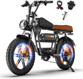 Tamobyke Premium T73 Series Electric Bike for Adults,48V15Ah/36Ah/41Ah Large Battery,1000W/1500W/3000W Powerful Motor, 28/33/37.5Mph Max Speed,20''*4'' Fat Tire E-Bike for Commute/Off-Road. Age 15+.