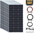 800 Watt 24Volt Solar Panel Kit 8X100W Monocrystalline Module 50A Charge Controller for RV, Boats, Trailer, Camper,Off-Grid System (800W Solar Kit)