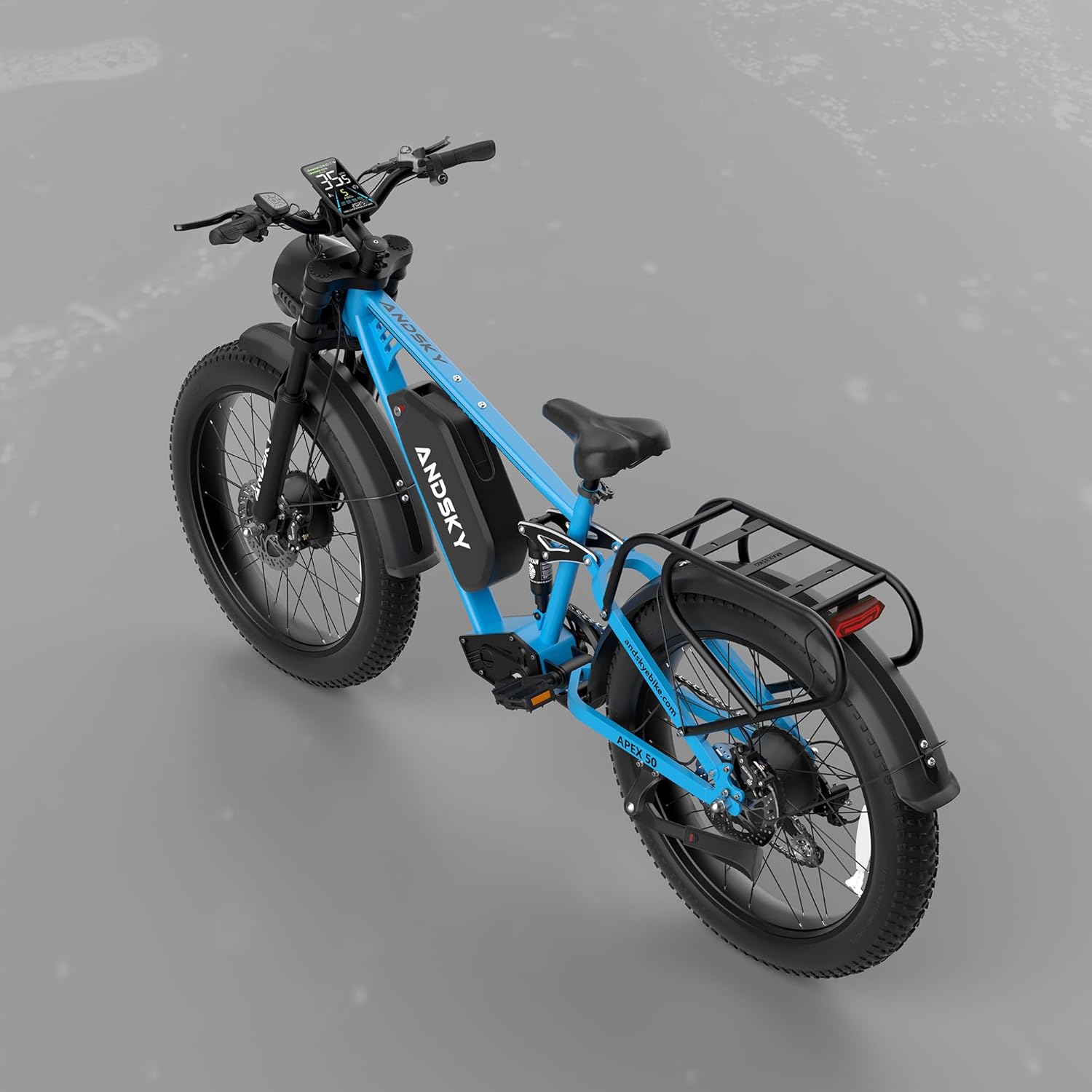 9000W Peak Dual Motor Electric Bike for Adults, 52V/48V 26' Fat Tire Full Suspension, 40-47MPH & 110 Miles, Hydraulic Brakes, UL2849