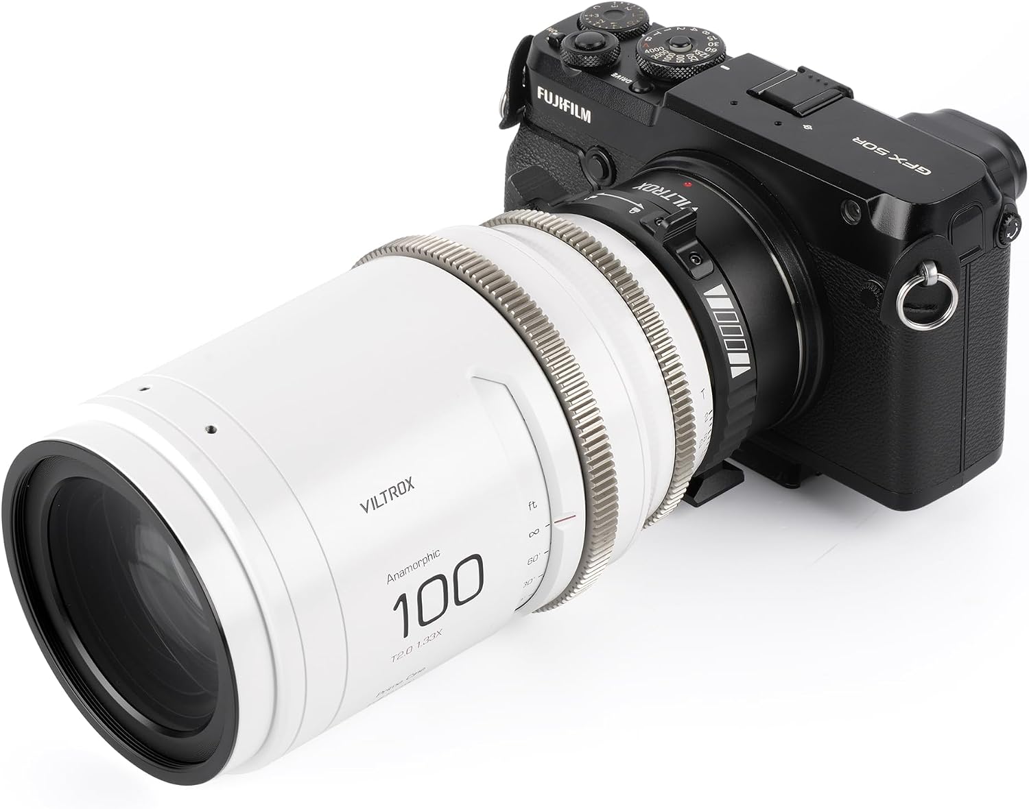 VILTROX PL-GFX Mount Adapter Ring Manual Focus Lens Converter with Rotary Lock Compatible with PL Lens to Fuji G Mount GFX Cameras Fuji GFX100S,GFX100,GFX50R,GFX50S,GFX50S II/PL-GFX Pro etc.