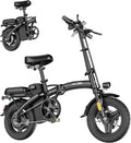 HLOIE Folding Electric Bike for Adults, 750W Peak Motor, Up to 23 MPH, 14' Foldable Ebike with 48V 12Ah Battery, 35 Miles PAS Range, Mini Electric Bicycle for Adults & Teens