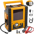 2000A Peak Car Battery Jump Starter with Air Compressor, All in One Heavy Duty 12V Battery Jump Box (All Gas 8.5L Diesel), Portable Power Station with 400W Inverter, AC/DC/USB Ports and LED Lights