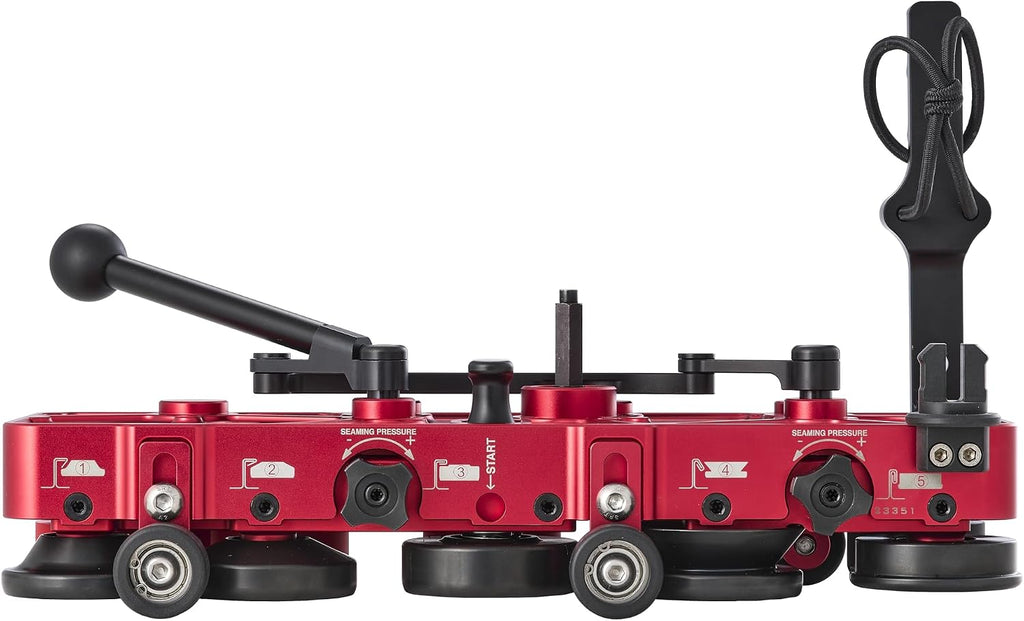 Malco FSXS Power-Assisted Standing Seam Seamer | 1' & 1.5' Single & Double Lock | 98 ft/min Steel, Aluminum, Copper, Zinc | Adjustable Pressure | IP67 Case