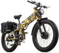 2026 Dual Motor Electric Bike for Adults AWD 5000W/3000W Peak 40 MPH/30 MPH E Dirt Bike, 52V/48V Removable Battery 65/80/150 Miles Max Long Range with Full Suspension 26' Fat Tires Mountain Bike