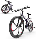 26 ich Folding Mountain Bike, 21 Speed High Carbon Steel Mountain Bike for Adults with 26 Inches Durable Tires, Front Suspension Folding Bicycle for Women and Man | 26 ich, High Carbon Steel, Durable Tires, Front Suspension, Folding Bicycle