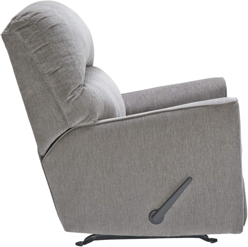 Signature Design by Ashley Altari Rocker Recliner Chair, Plush Chenille Upholstered Reclining Chair, Gentle Rocking Motion & One‑Pull Recline for Comfort, 34' W x 39' D x 40' H