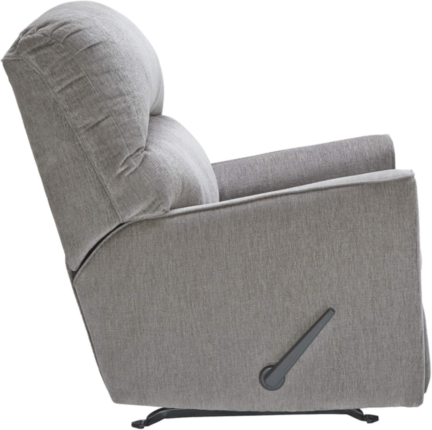 Signature Design by Ashley Altari Rocker Recliner Chair, Plush Chenille Upholstered Reclining Chair, Gentle Rocking Motion & One‑Pull Recline for Comfort, 34' W x 39' D x 40' H