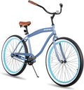 JOYSTAR 20' 24' 26' Beach Cruiser Bike for Girls, Boys, Mens and Womens, Single Speed Kids Cruiser Bikes with Coaster Brake, Multiple Colors