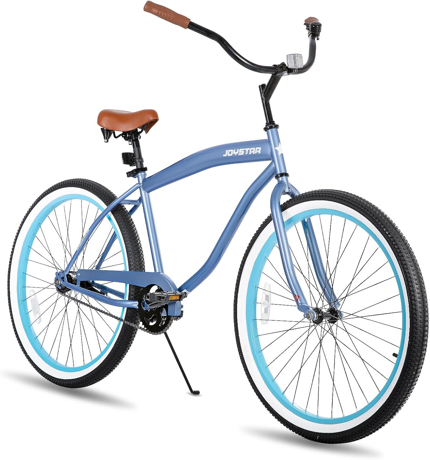 JOYSTAR 20' 24' 26' Beach Cruiser Bike for Girls, Boys, Mens and Womens, Single Speed Kids Cruiser Bikes with Coaster Brake, Multiple Colors