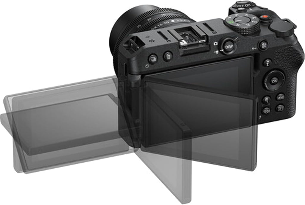 Nikon Z30 Mirrorless Digital Camera W/Nikkor Z 16-50mm Lens + 128GB Memory, LED Light, Microphone, Filters, Case, Tripod, and More (34pc Video Bundle) (Renewed)