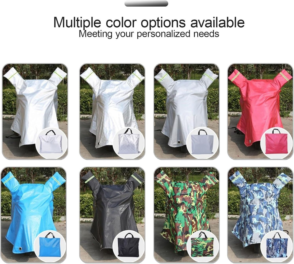 Adult Tricycle Cover Electric Tricycle Covers Tricycle Frame Canopy, Protect 3-Wheel Bike from Rain,Dust,Debris,and Sun, for Outdoor Riding(Gray)
