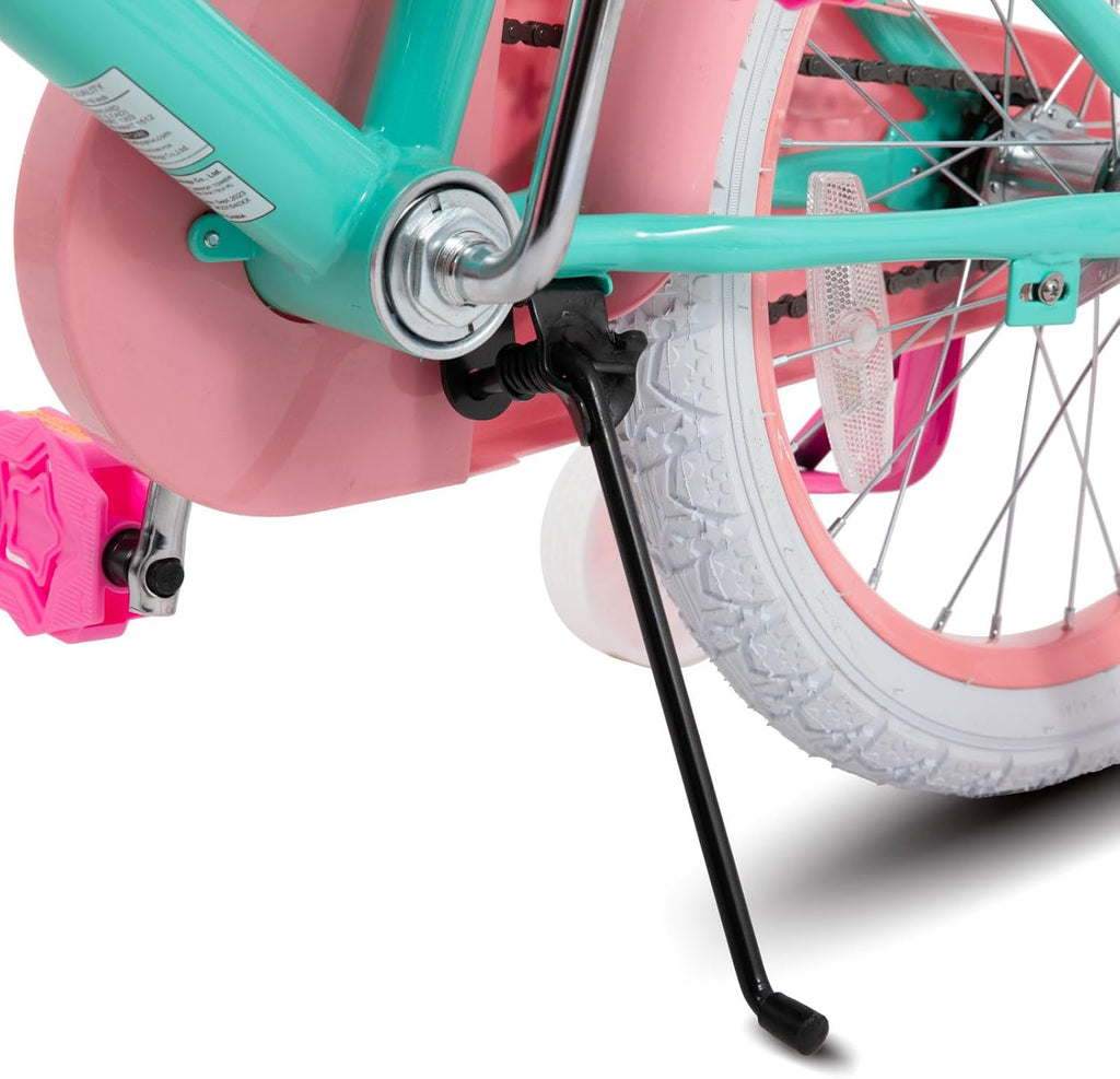 JOYSTAR Unicorn Kids Bike for Girls Ages 2-9 Years Old, 12 14 16 18 Inch Kids Bike with Training Wheels, Doll Seat, Streamers and Basket, Toddler Girl Bicycle, Multiple Colors