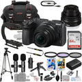 Nikon Z30 Mirrorless Camera with 16-50mm Lens Bundle + Wireless Microphone System + Accessory Package Including 64GB Memory, U-Grip, Case, Tripod, Software and More (35 Items)