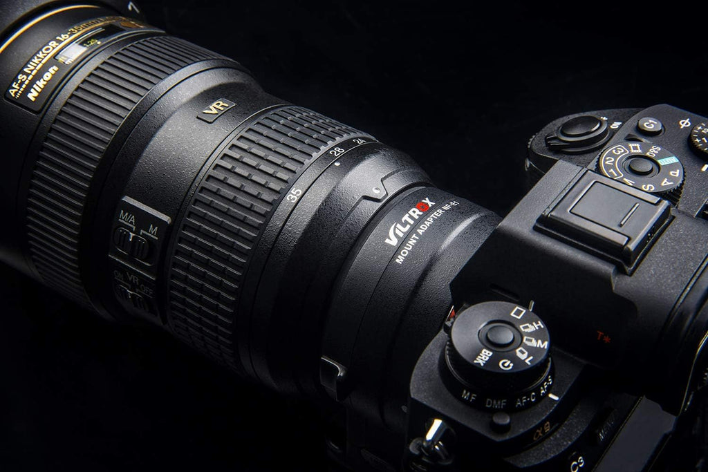 VILTROX NF-E1 Auto Focus AF Electronic Lens Mount Adapter with Aperture Control, EXIF Transmitting, VR for Nikon F Lens to Sony E Mount Camera A9 A7RIII A7RII A7III A7II A7 A7S A6500 A6300 A6400
