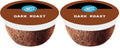 Amazon Brand - Happy Belly Dark Roast Compostable Coffee Pods, Compatible with K-Cup Brewer, 96 Count (Pack of 2)