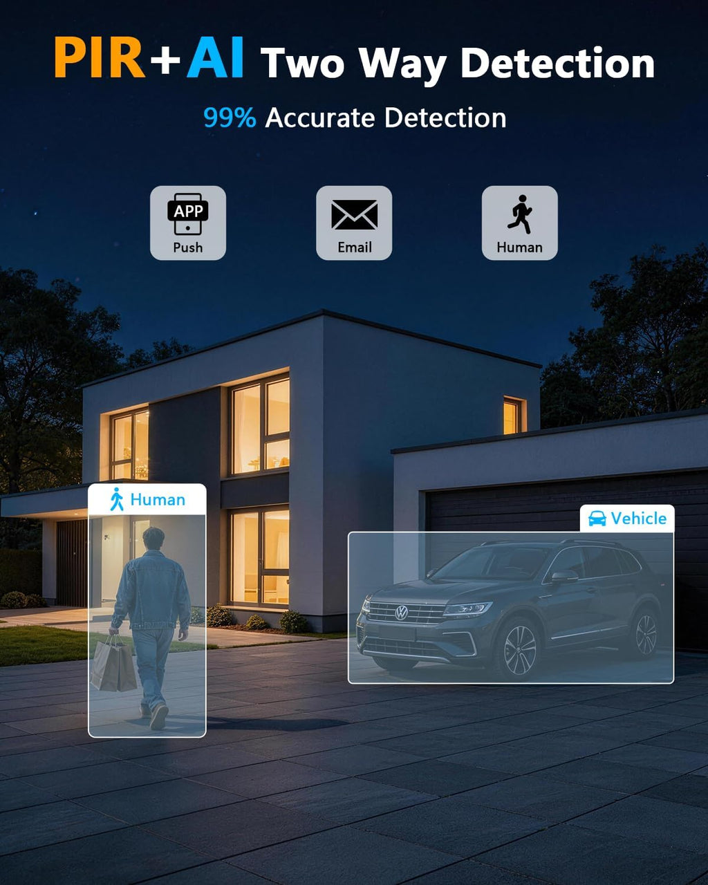 OOSSXX (2026 New) Solar Wireless Security Camera System, 4MP 3-Cam Kit with 4CH NVR, 2.4/5.8GHz Dual WiFi, 55% Longer Range Dual Antennas, 130° Wide Angle, No Fee App, IP65