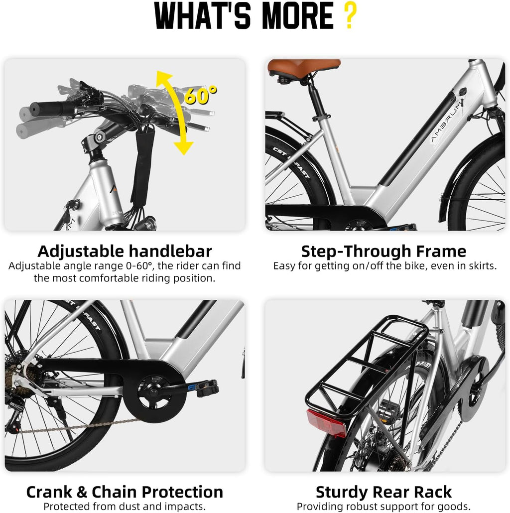 JOYSTAR 20 26 Inch Electric Bike for Kids Teens Ages 6+ with 250W/500W Brushless Motor, Electric Mountain Bicycle with Removable Battery, Safe Children Ebikes with Dual Disc Brakes