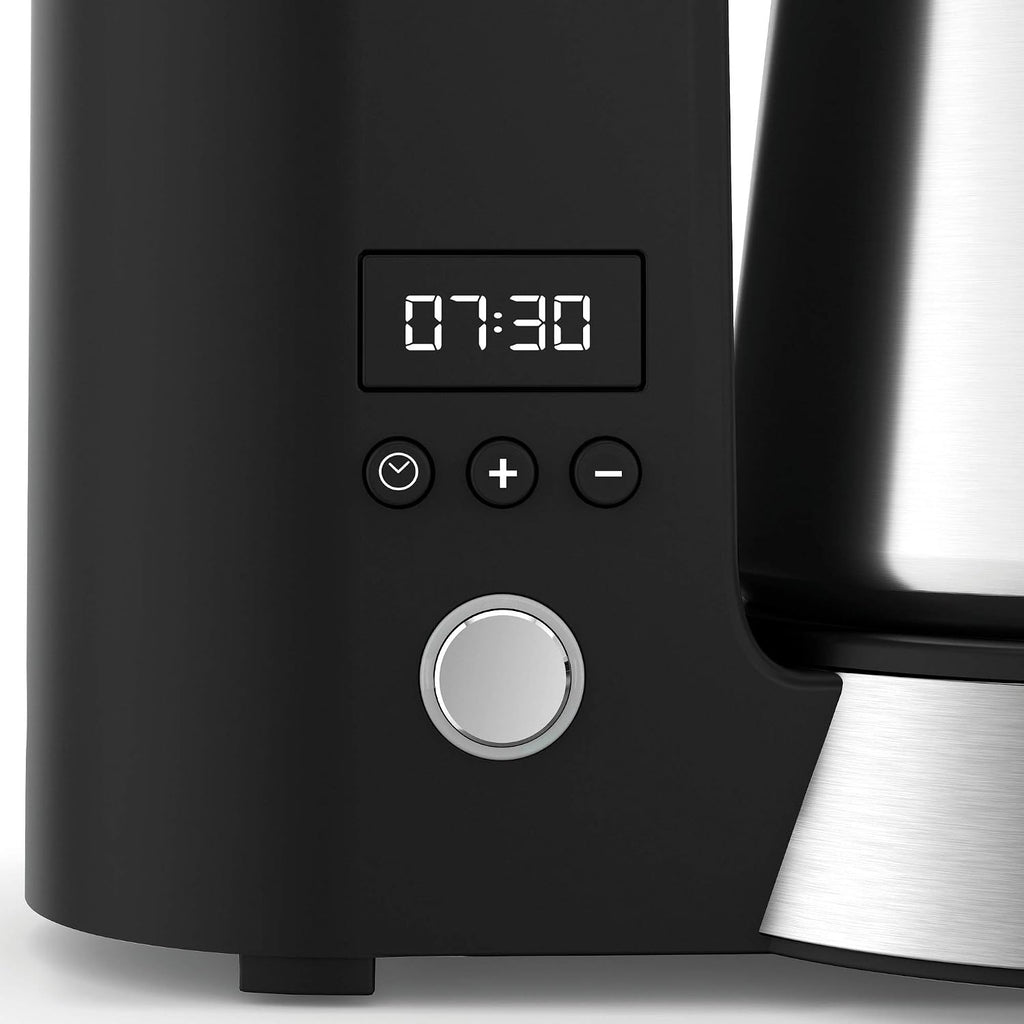 WMF KITCHENminis 0412260011 Aroma Filter Coffee Maker, Thermo-To-Go, Compact, Insulated Jug and Takeaway Mug, Cromargan High Quality, 760 W, Up to 5 Cups