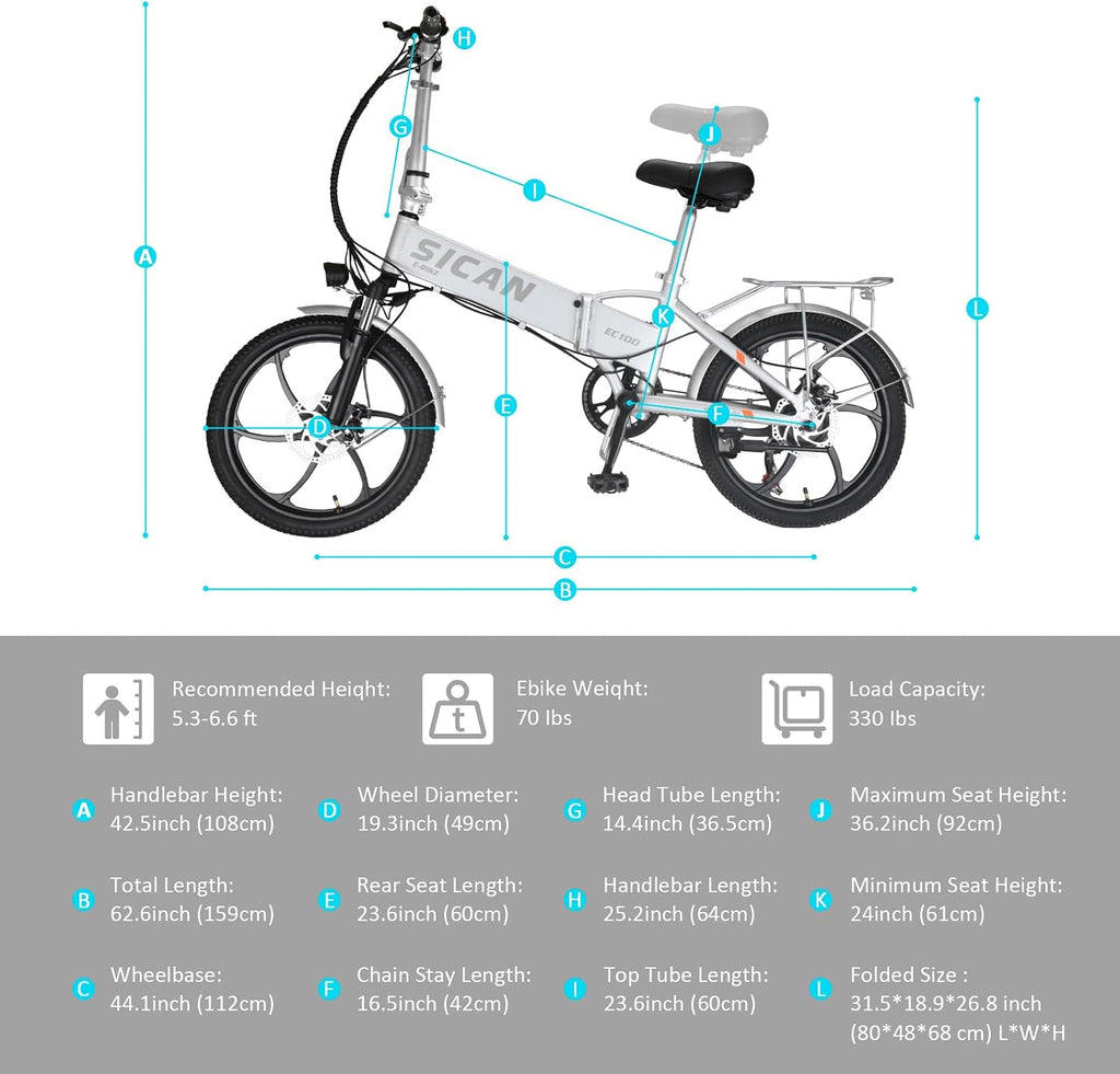 Folding Electric Bike,1000w Electric Bicycle for Adults, 1500W Peak Motor 35MPH Max Speed, 7-Speed Bicycles，20''Foldable Ebike Adult Electric Bicycles