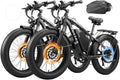 Dual Motor Ebike 9000W Peak with 58V Max-Output 36AH Battery for Adults 24' Fat Tire Smart Display 47MPH 35-105Miles Electric Bike with Frame Bag for Travel