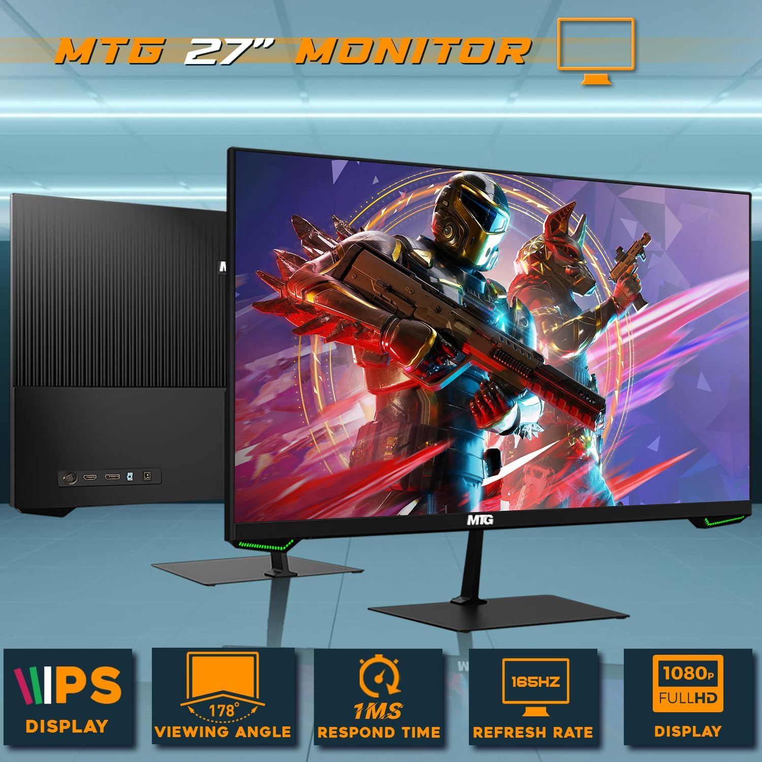 MTG Khuno Gaming Tower PC-Intel Core i7 8th Gen, RTX 2060S 8GB 256bits, 16GB RGB ARGB Ram, 256GB Nvme, 2TB HDD, 27 Inch Monitor, Gamer Bundle Combo Webcam, Windows 11 Pro