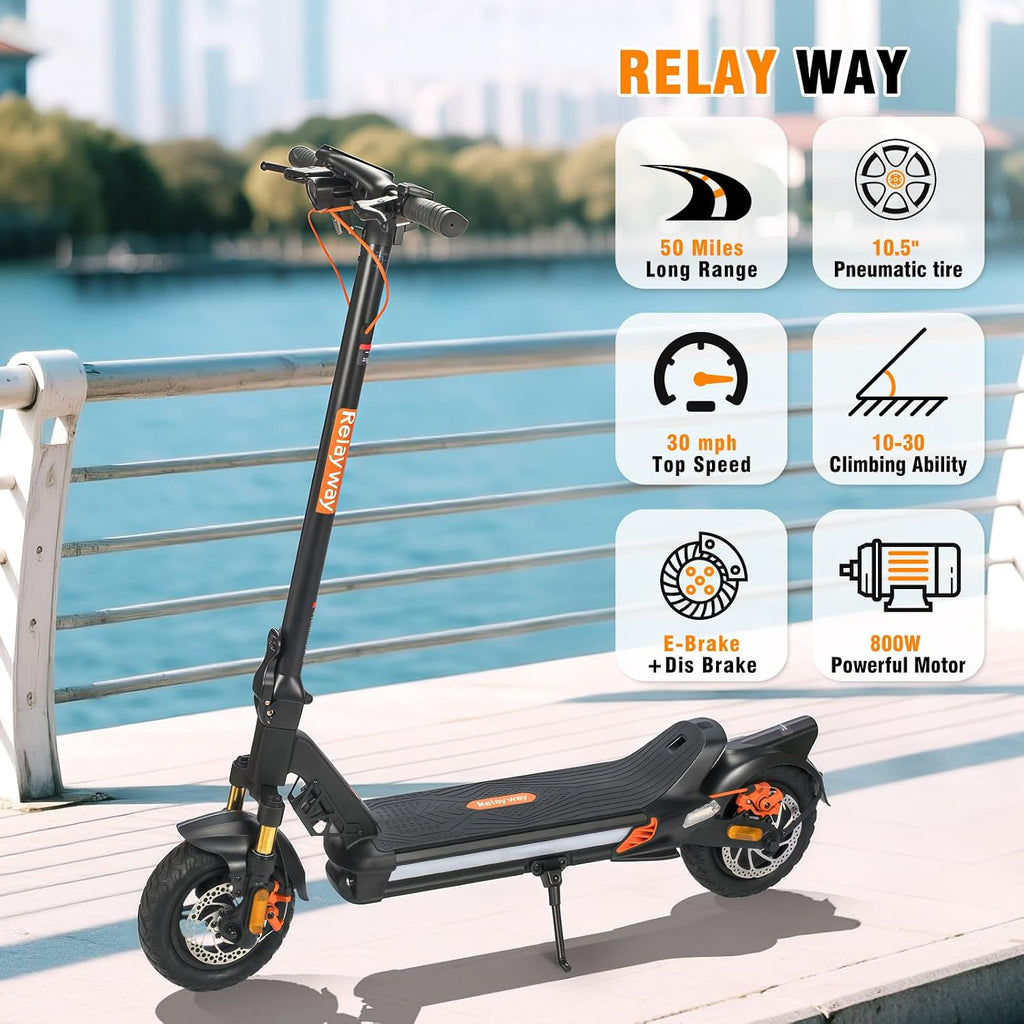 Off Road Electric Scooter Fast Speed 30 Mph, Long Range 40-50 Miles, 300+ lb Capacity