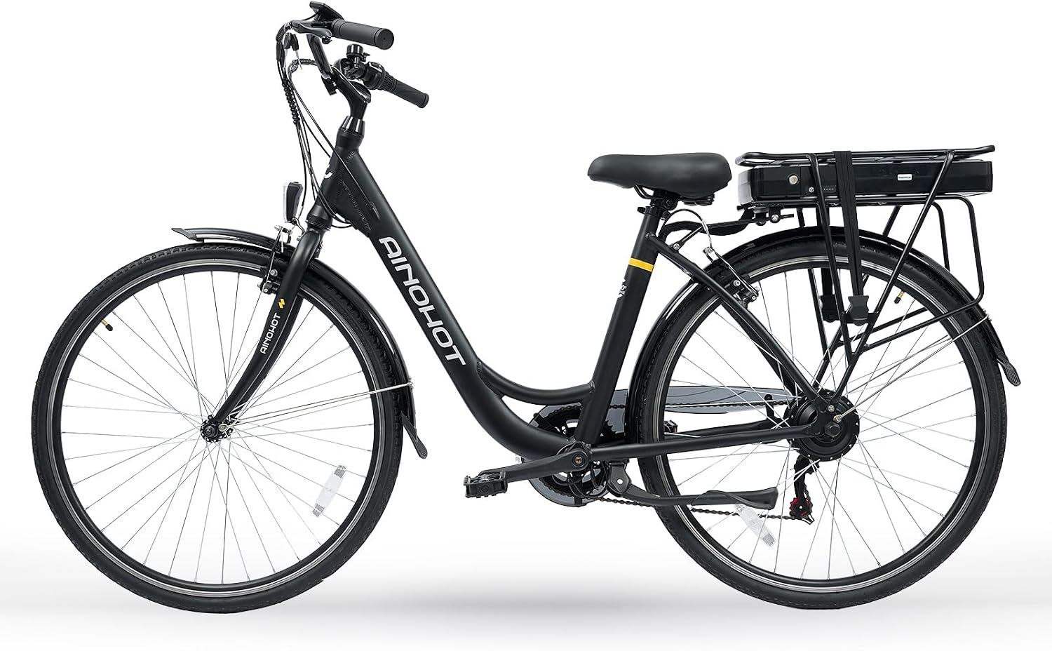 Urba Electric Bike for Adults, 500W Ebike, 28' Step-Thru Electric Bicycle, 15MPH 56Miles E Bike for Men, Removable Battery City Lectric Ebike with Aluminum Alloy Frame