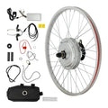 750W 24' Front Wheel E-Bike Hub Motor Conversion Kit, 390PRM Electric Bicycle Conversion Kit with Handbrake & Thumb Hub, E-Bike Hub Motor Conversion Kit for 24' Bicycle Racks & DIY Electric Bicycles