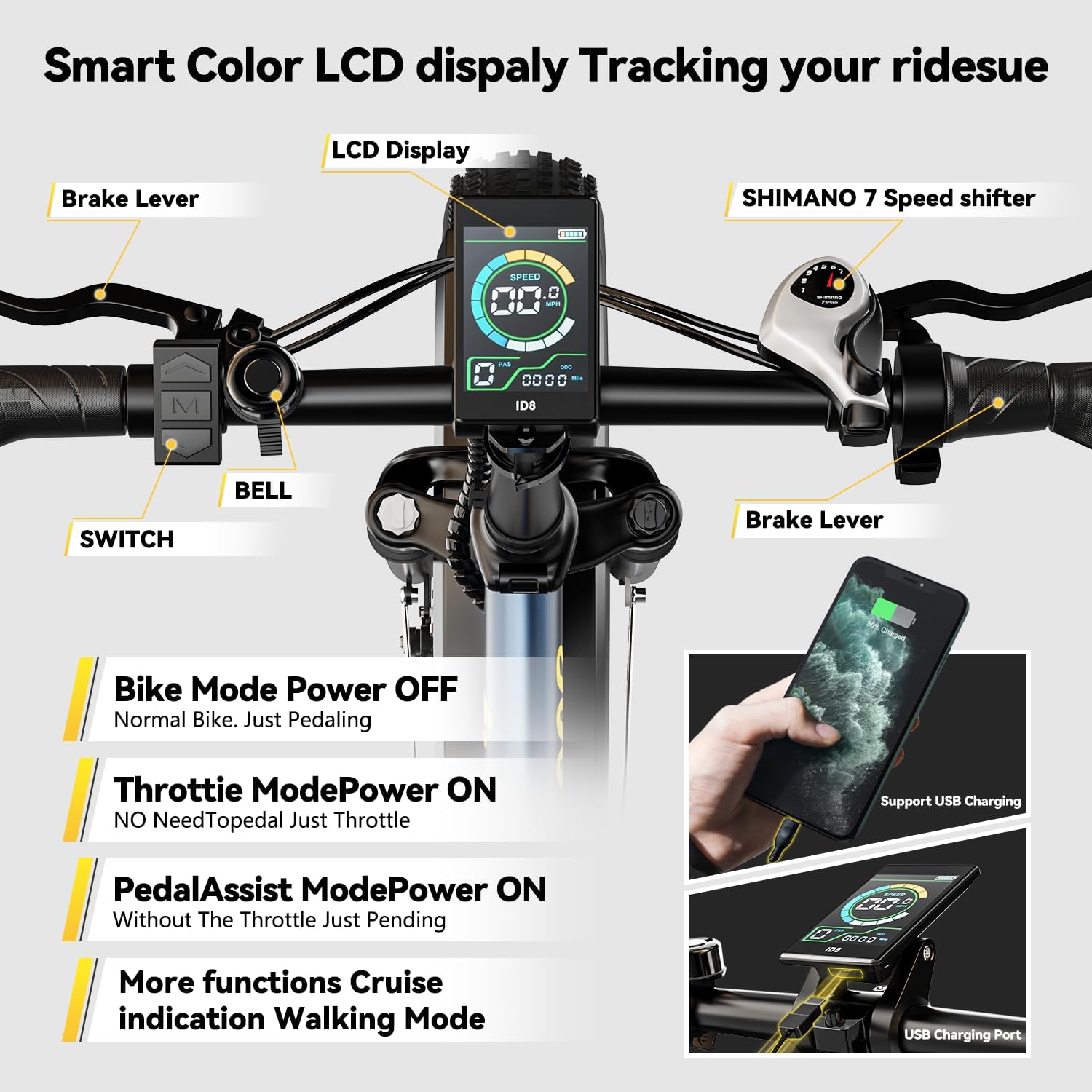 1000W Folding Electric Bike,48V 20AH Removable Battery E Bike,80 Miles Max Range Electric Bike for Adults,20' Fat Tire Foldable ebike,Adult Electric Bicycle for Commute Beach Snow