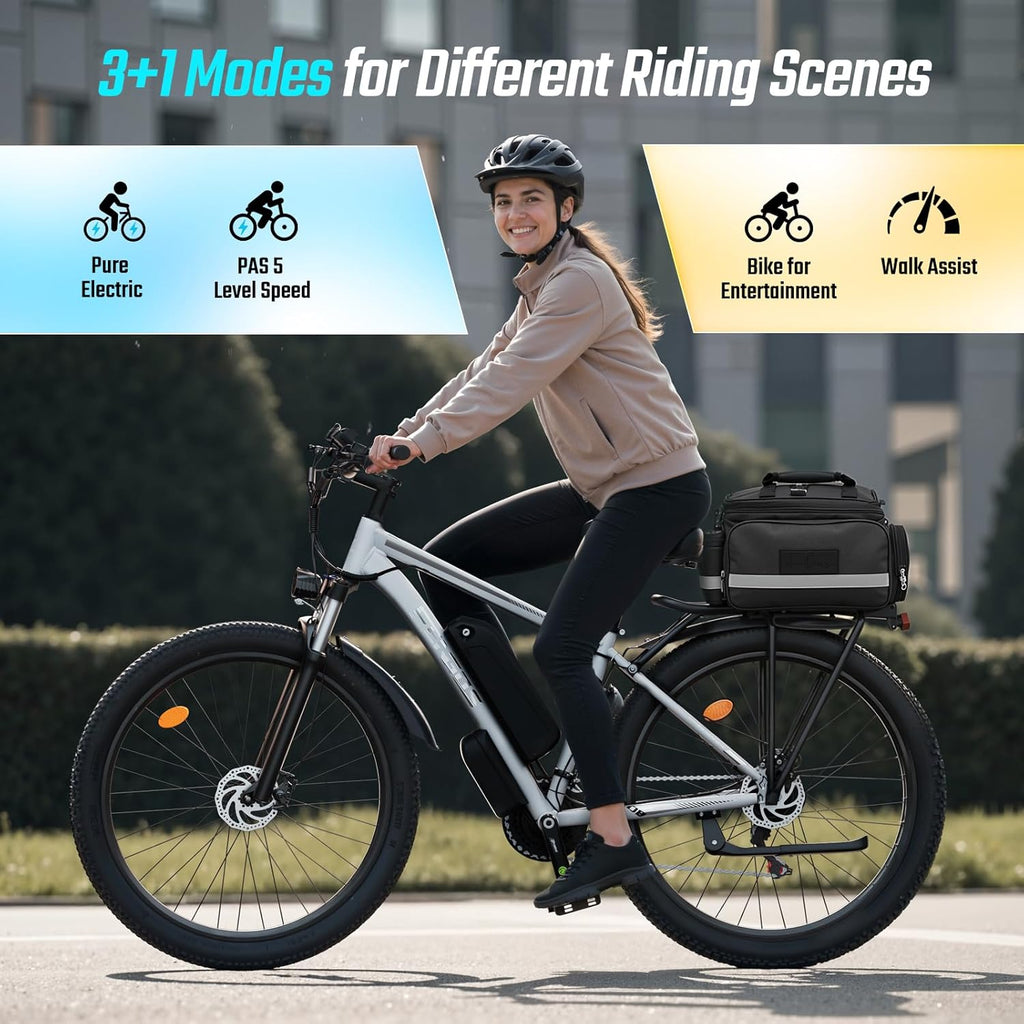 2000W Ebike for Adults, 80 Mile 35MPH Electric Mountain Bike, 48V 840WH Aluminum Electric Bicycle, 21-Speed Gears E Bike, Dual Disc Brakes with Brake Taillight, 27.5' Tire, Front Dual Suspension