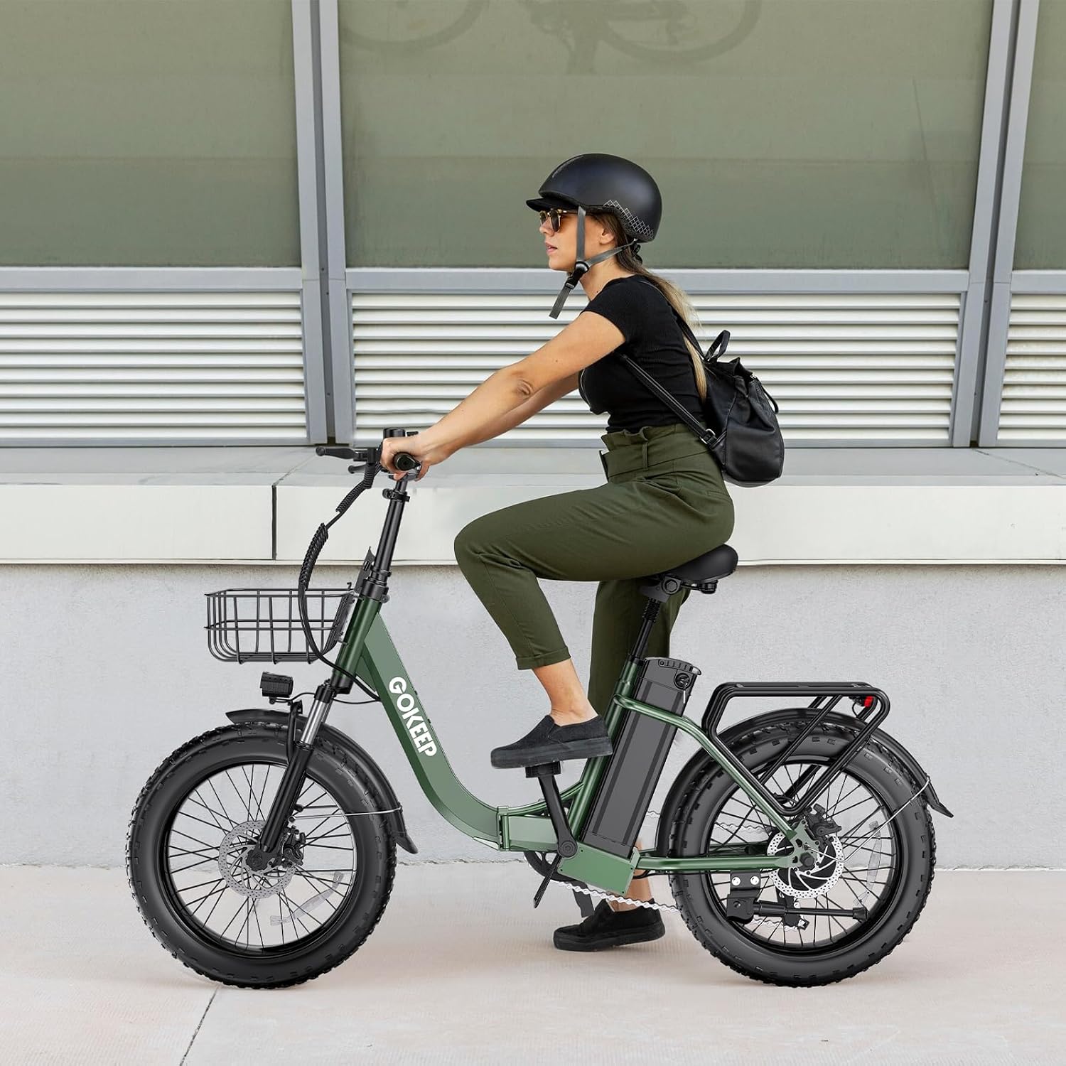 Electric Bike for Adults 20' Fat Tire 1300/1800W Peak Motor 52V 13/18.2AH Removable Battery 35/86 Miles PAS Range,20MPH,Folding EBike with Shimano 7 Speed and Adjustable Seat