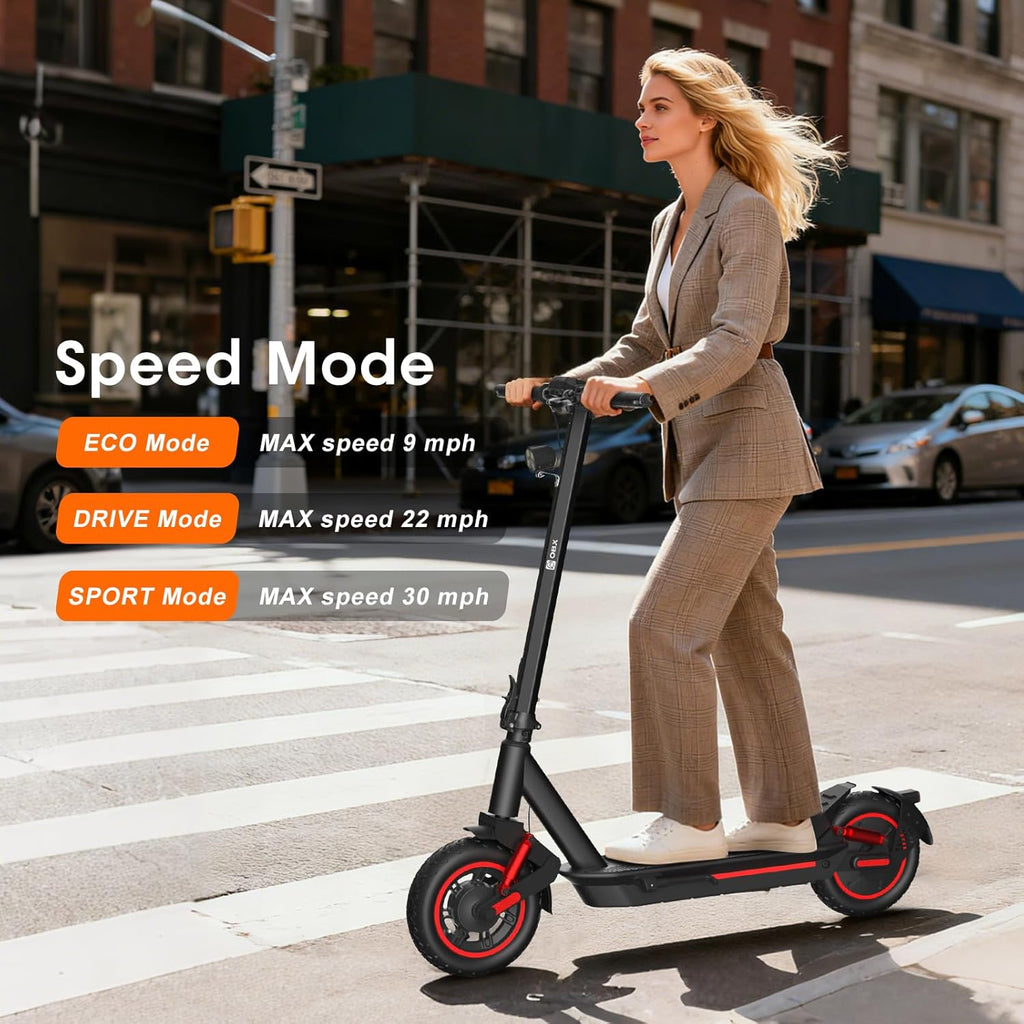 Electric Scooter for Adults 10' Off-Road Pneumatic Tire 1200W Motor Max 33 Miles Long Range, 30 MPH Top Speed with Cruise Control, Dual Suspensions, Turn Signals Foldable E-Scooter, UL-2272 Certified